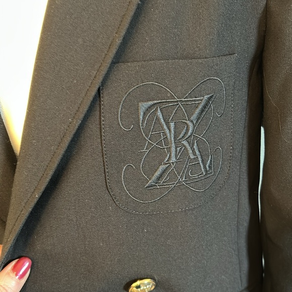 New—Zara double breasted blazer-black-size Medium - Picture 3 of 13